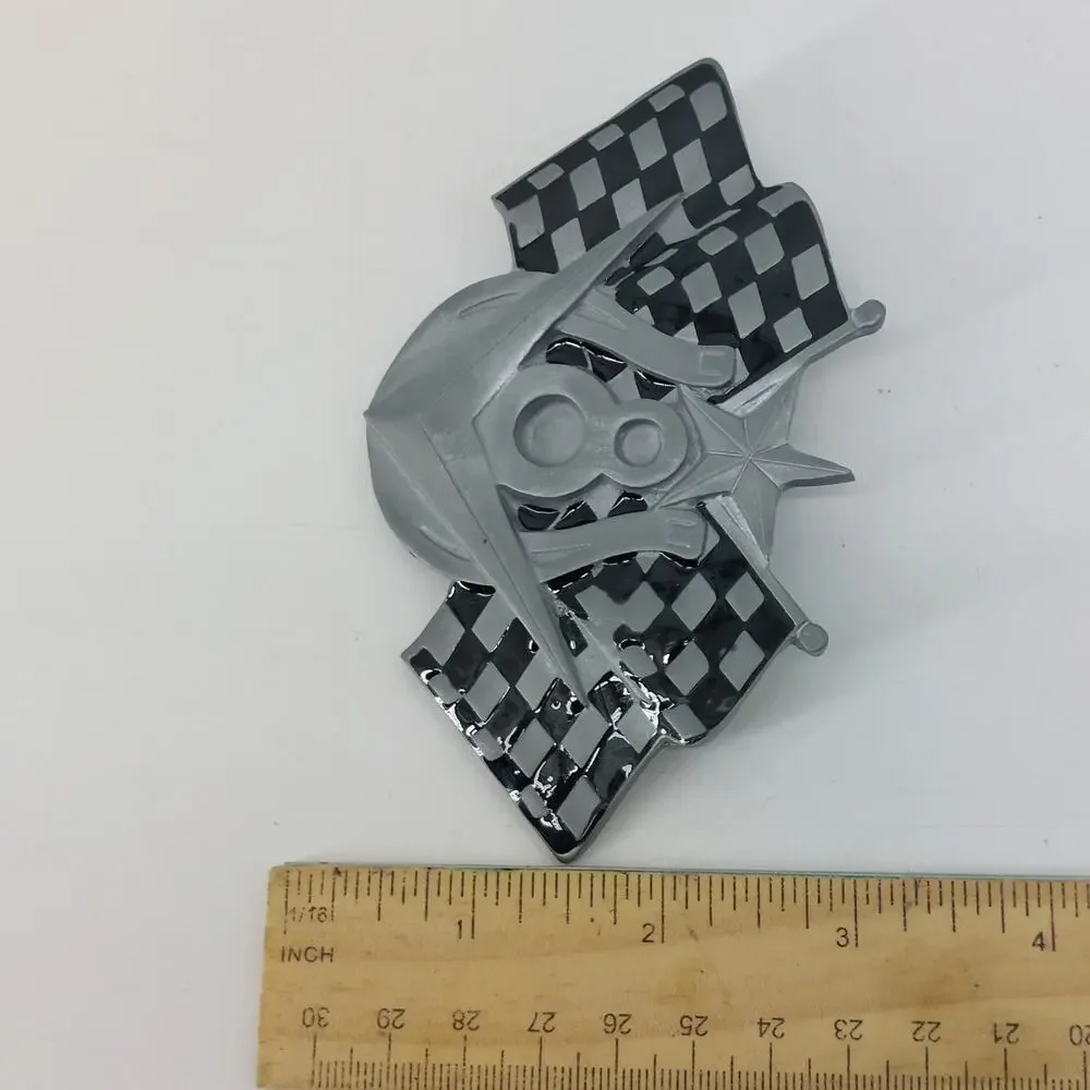 V8 Racing Flags Racecar Horse Shoe Belt Buckle Sports Star